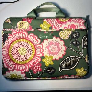 Vera Bradley Olivia Pink Floral Laptop Case